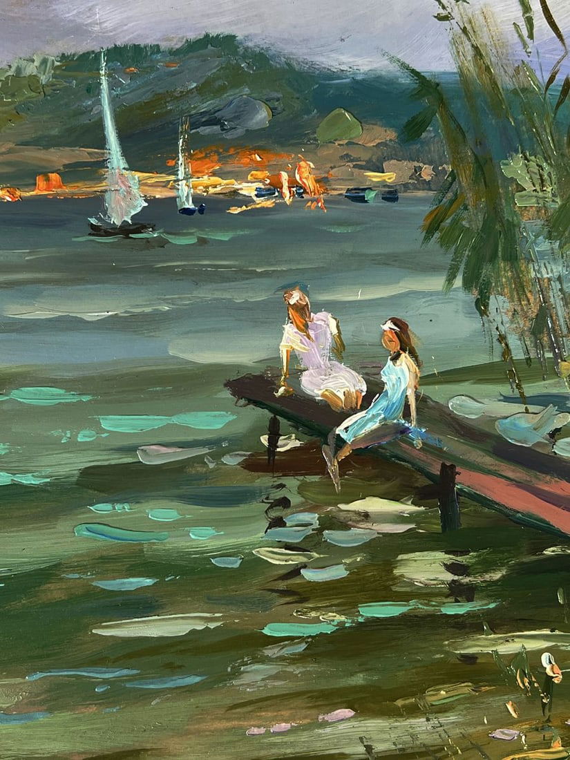 Oil painting Girls by the river Yuriy Suprunchuk - 9