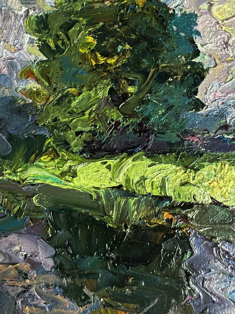 Oil painting Quiet daytime river Boris Serdyuk - 4