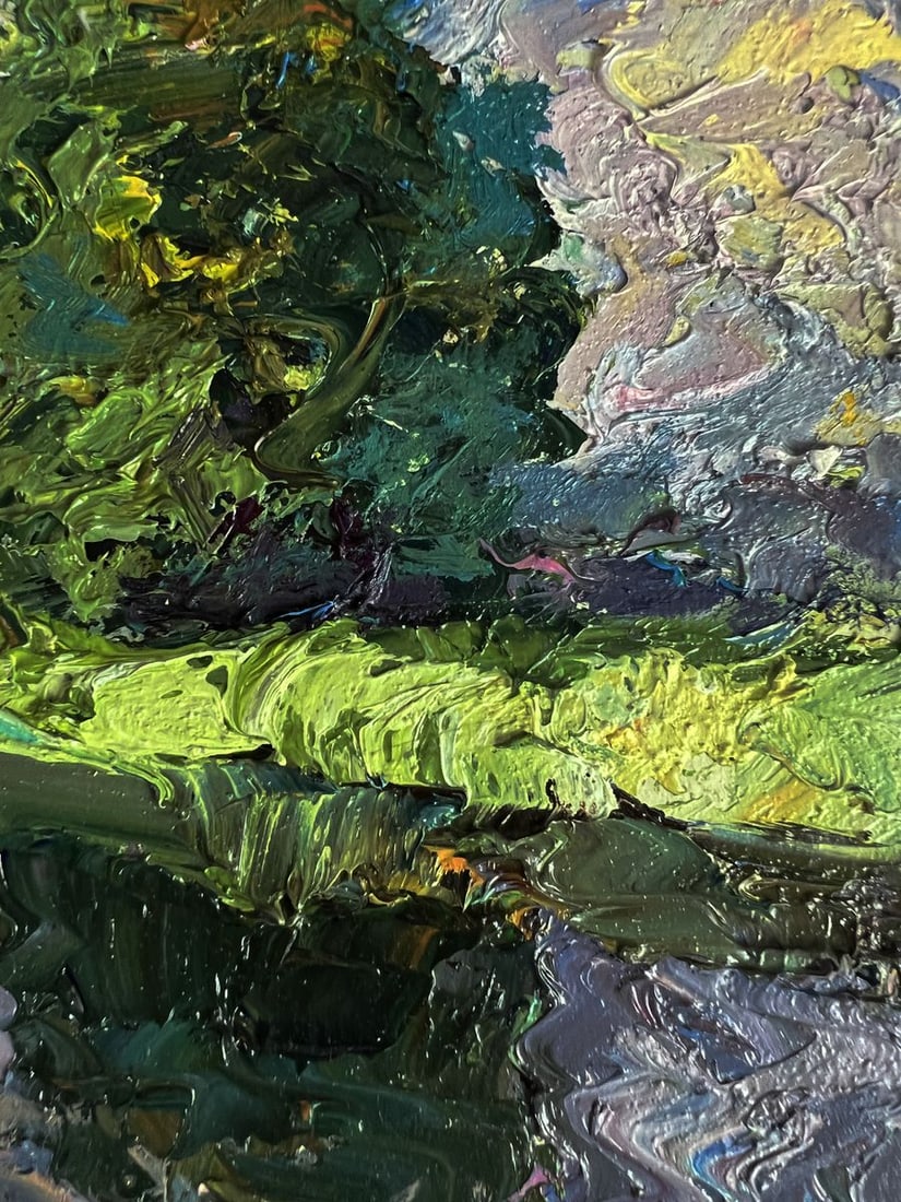 Oil painting Quiet daytime river Boris Serdyuk - 5