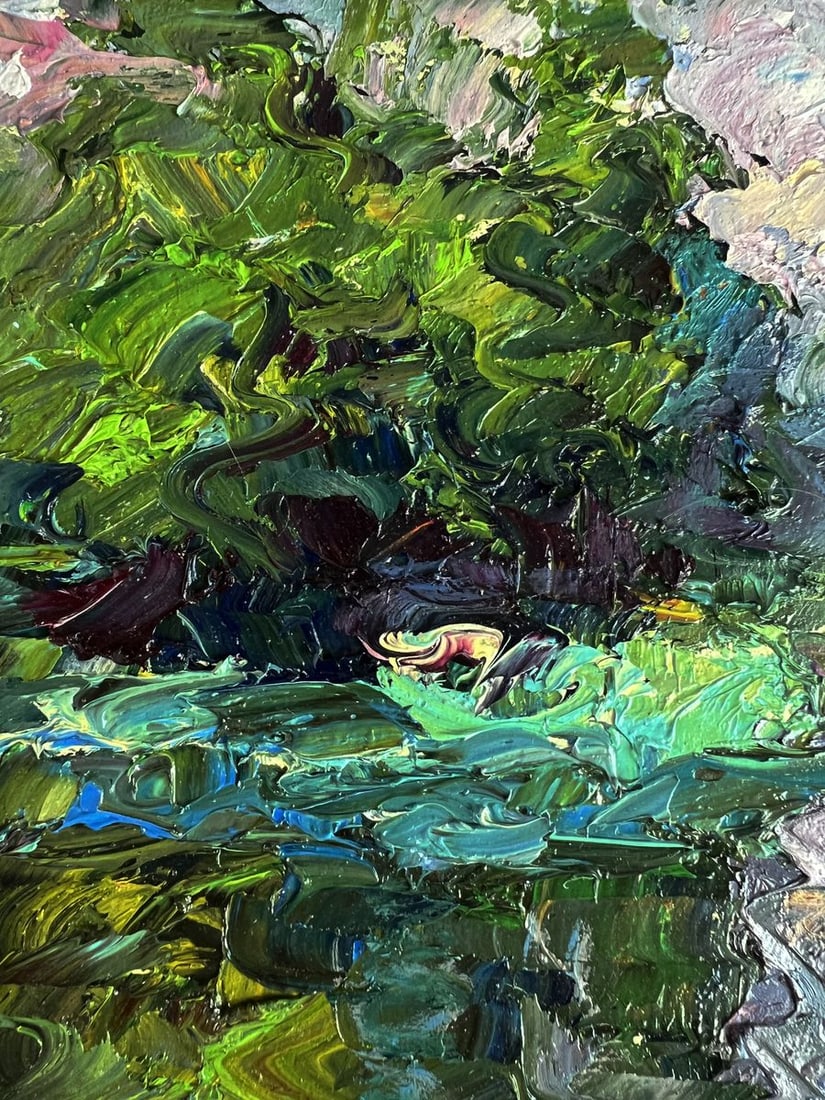 Oil painting Quiet daytime river Boris Serdyuk - 7