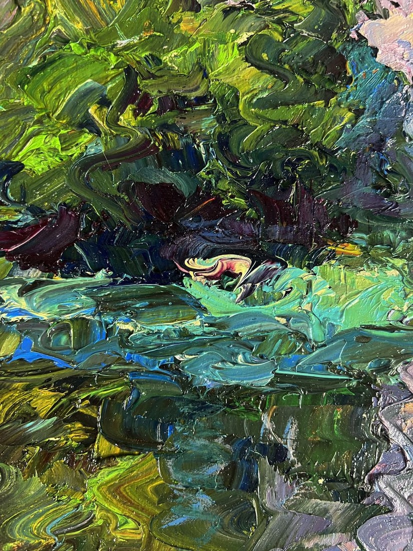 Oil painting Quiet daytime river Boris Serdyuk - 8