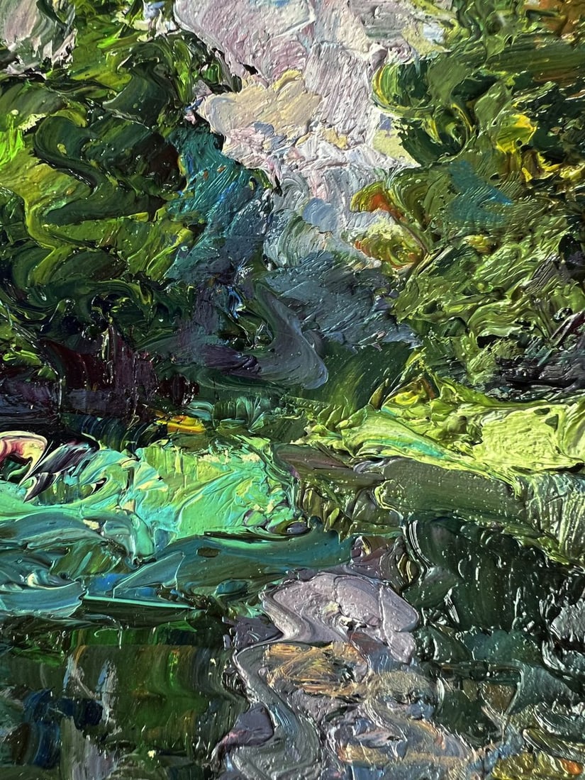 Oil painting Quiet daytime river Boris Serdyuk - 9