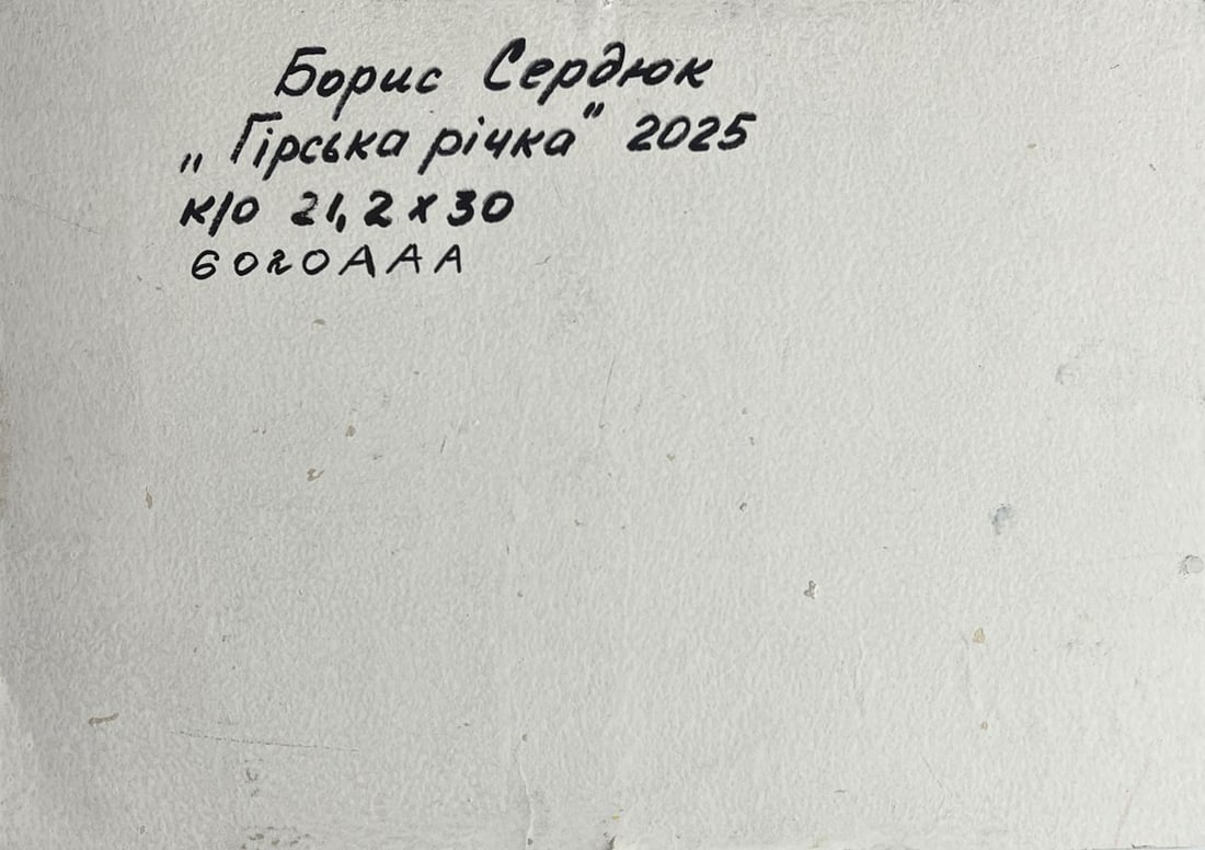 Oil painting A mountain river flows Boris Serdyuk - 11