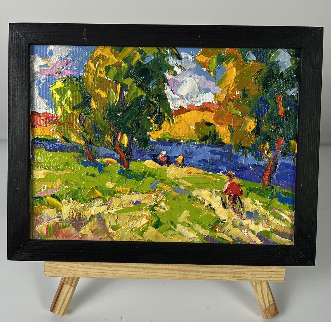 Oil painting On The Way to The River Oleksiy Ivanyuk: Title: Oil painting On The Way to The River Oleksiy Ivanyuk Description: NoAAA6158 *** ABOUT THIS PAINTING *** * TITLE: "On The Way to The River" * ARTISTS: Oleksiy Ivanyuk * SIZE: 15x20 cm/5.90x7.87