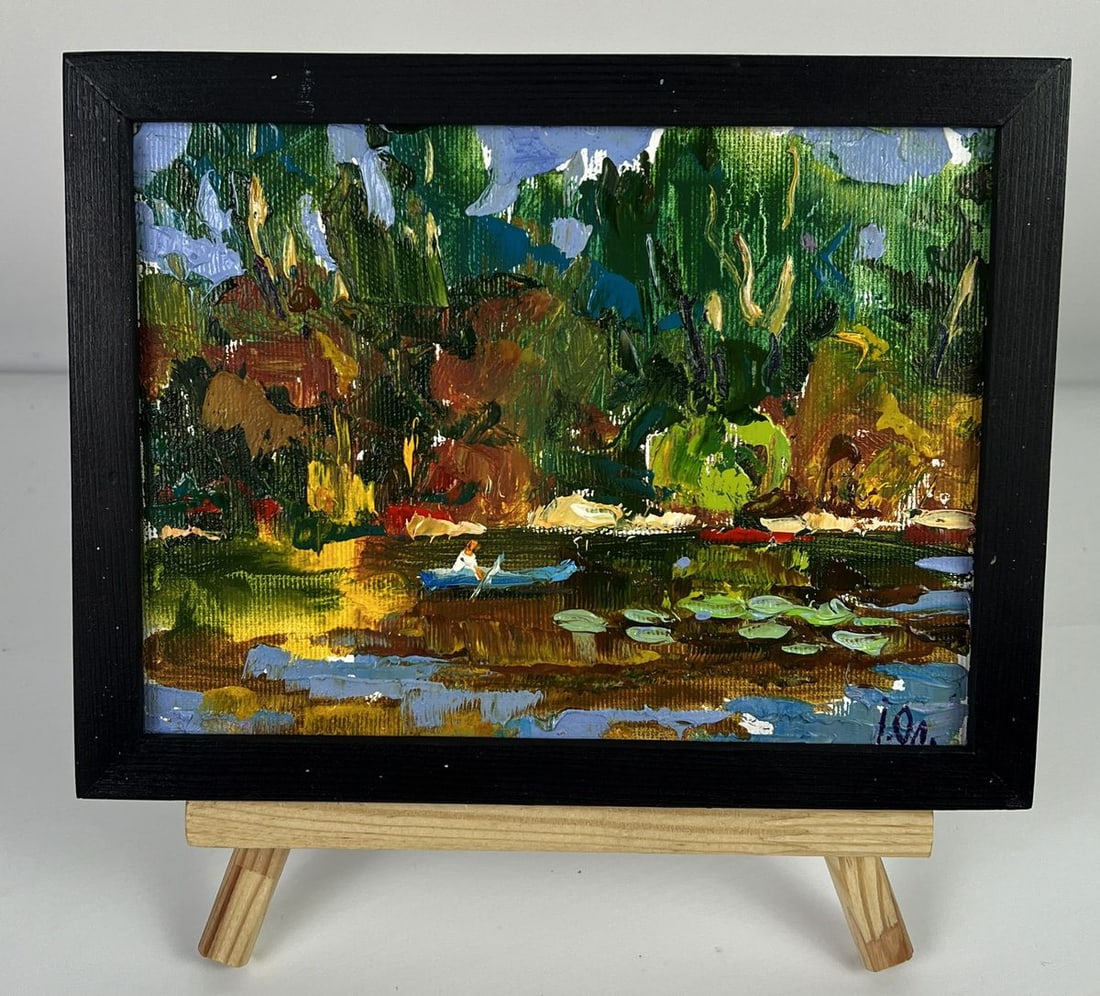 Oil painting A quiet morning by the river Oleksiy Ivanyuk: Title: Oil painting A quiet morning by the river Oleksiy Ivanyuk Description: NoAAA6167 *** ABOUT THIS PAINTING *** * TITLE: "A quiet morning by the river" * ARTISTS: Oleksiy Ivanyuk * SIZE: 15x20