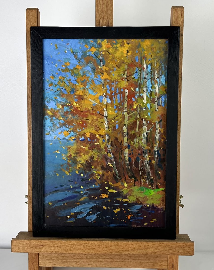 Oil painting River near the forest Yuriy Suprunchuk (1 of 11)