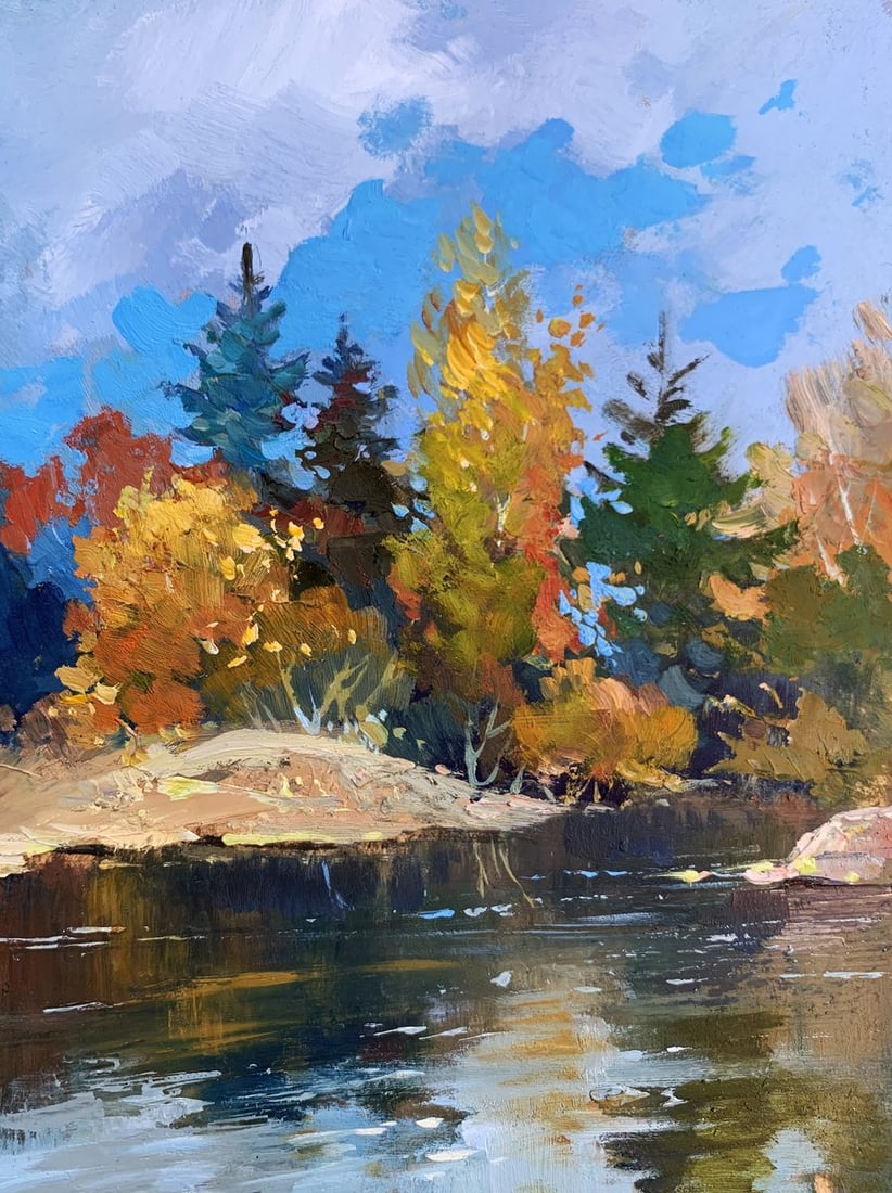 Oil painting Here comes autumn Yuriy Suprunchuk (1 of 12)