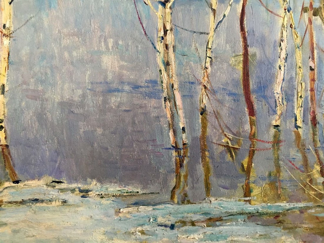 Oil painting Birch trees near the shore Glushchenko Nikolay Petrovich - 5