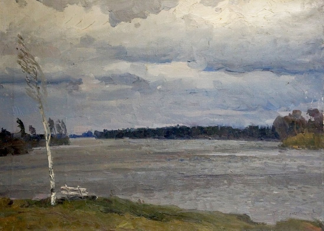 Oil painting The storm is coming Chernyavsky Georgy Georgievich (1 of 8)