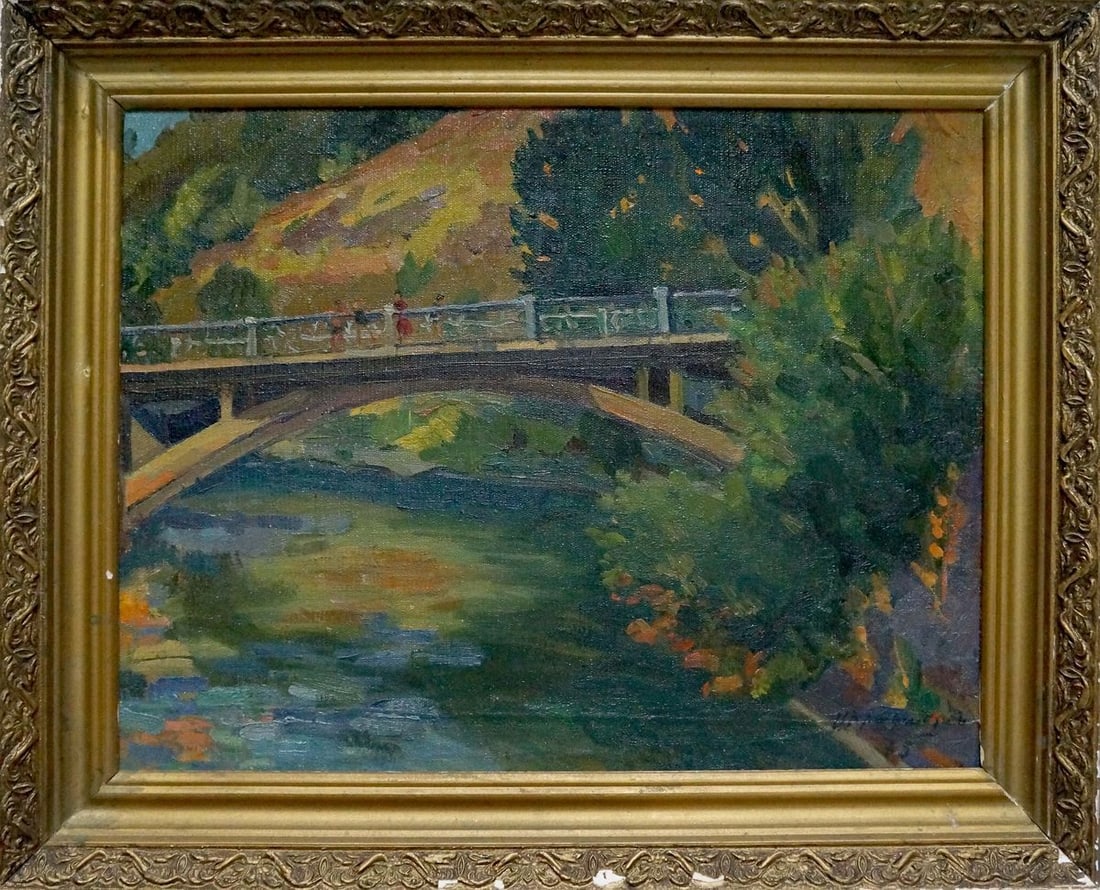 Oil painting On Bridge Sorokoletov Gavriil Vladimirovich (1 of 8)