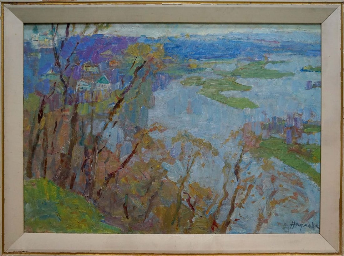 Oil painting Spring day Naumova Tamara Sergeevna: Title: Oil painting Spring day Naumova Tamara Sergeevna Description: NoVern 1579 *** ABOUT THIS PAINTING *** * TITLE: "Spring day" * ARTISTS: Naumova Tamara Sergeevna * SIZE: 59x79