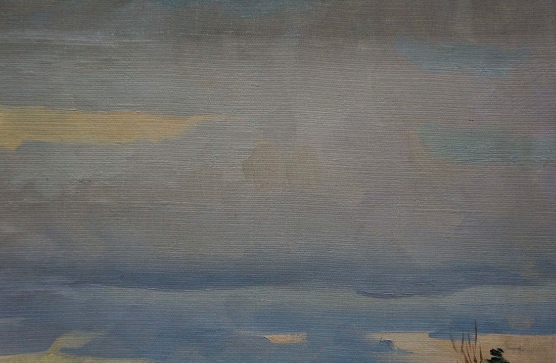 Oil painting River landscape - 4