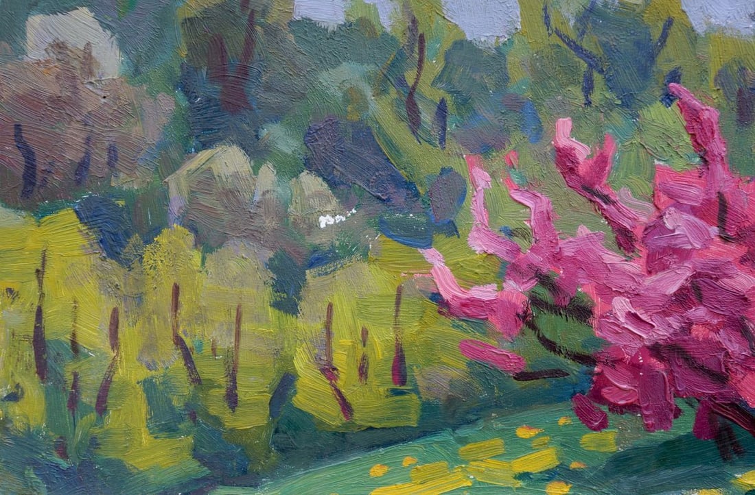 Oil painting Red apple tree Matsievskaya Yadviga Aleksandrovna - 2