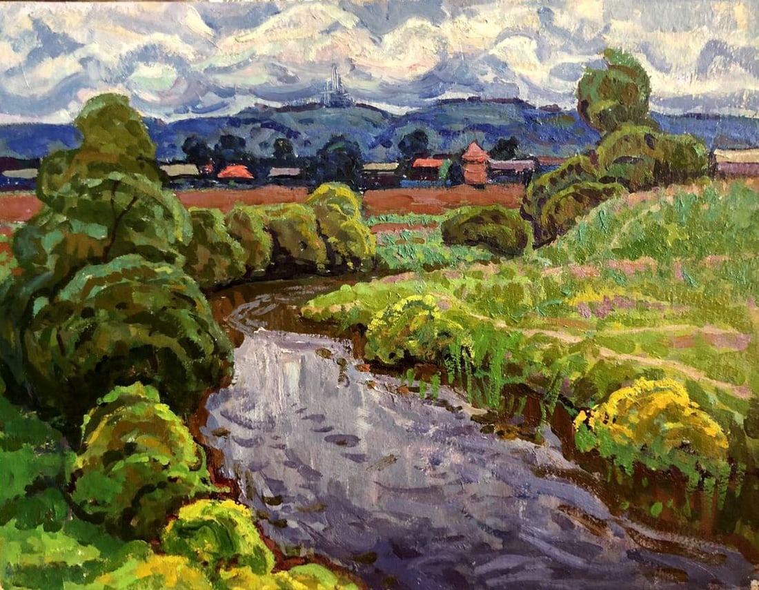 Oil painting Hay rates Grigory Savelievich Ruban (1 of 10)