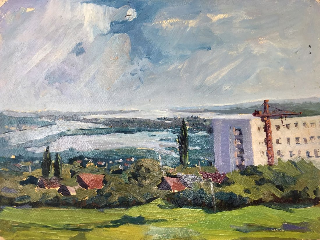 Oil painting Building array original picture painter (1 of 11)