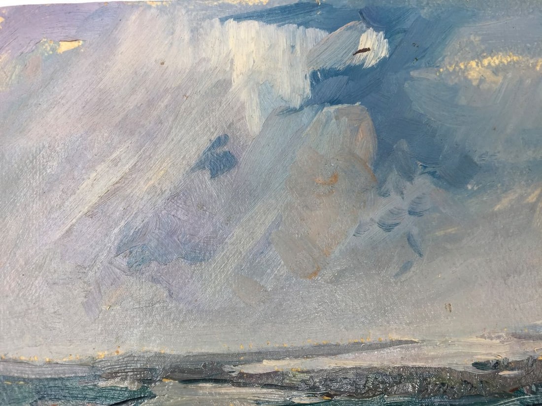 Oil painting Building array original picture painter - 9