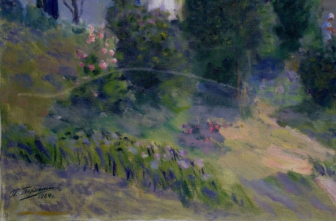 Oil painting River flows - 2