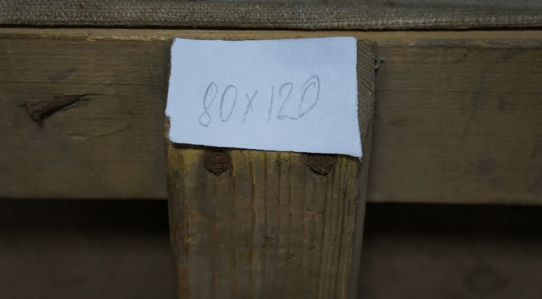 Oil painting River flows - 8