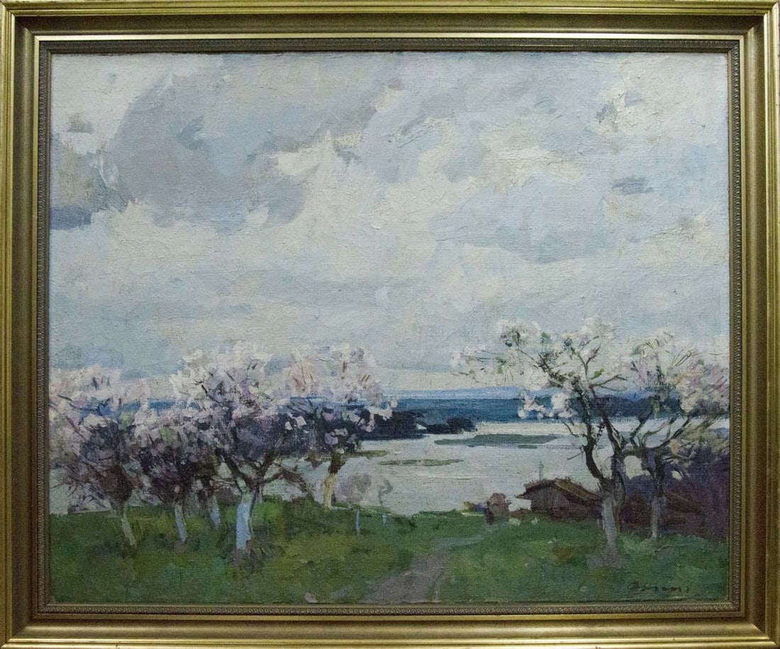 Oil painting Apple trees Zakharov Fedor Zakharovich (1 of 12)