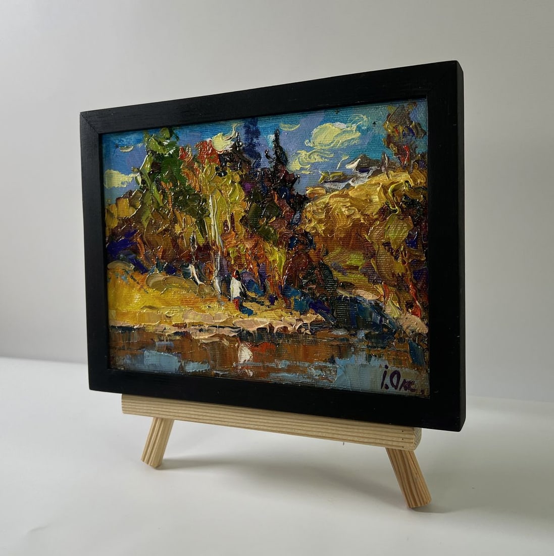 Oil painting Over the river Oksana Ivanyuk - 2