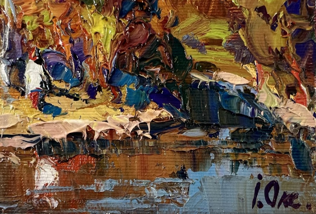 Oil painting Over the river Oksana Ivanyuk - 5