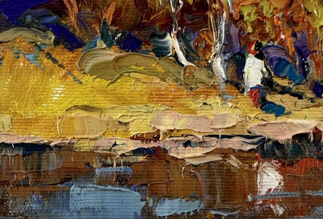 Oil painting Over the river Oksana Ivanyuk - 6