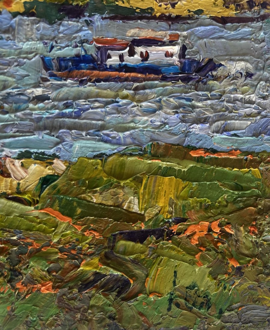 Oil painting Sailing on the river Alex Kalenyuk - 4