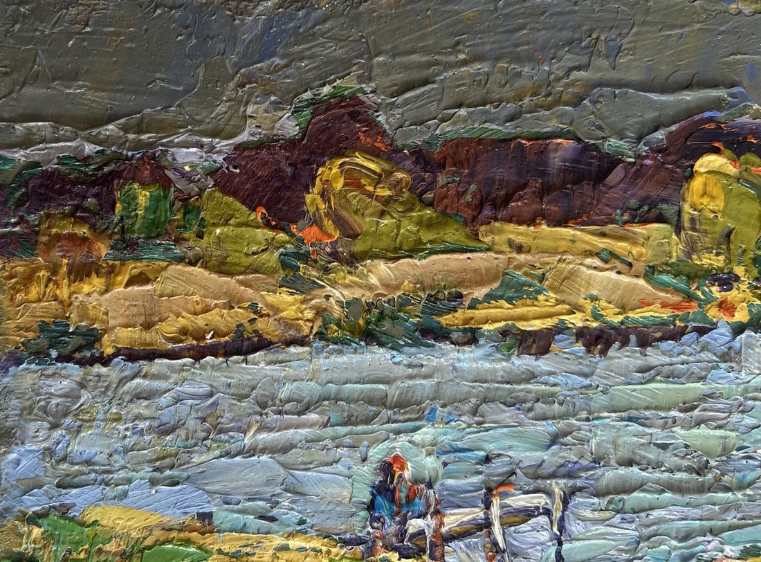 Oil painting Sailing on the river Alex Kalenyuk - 6