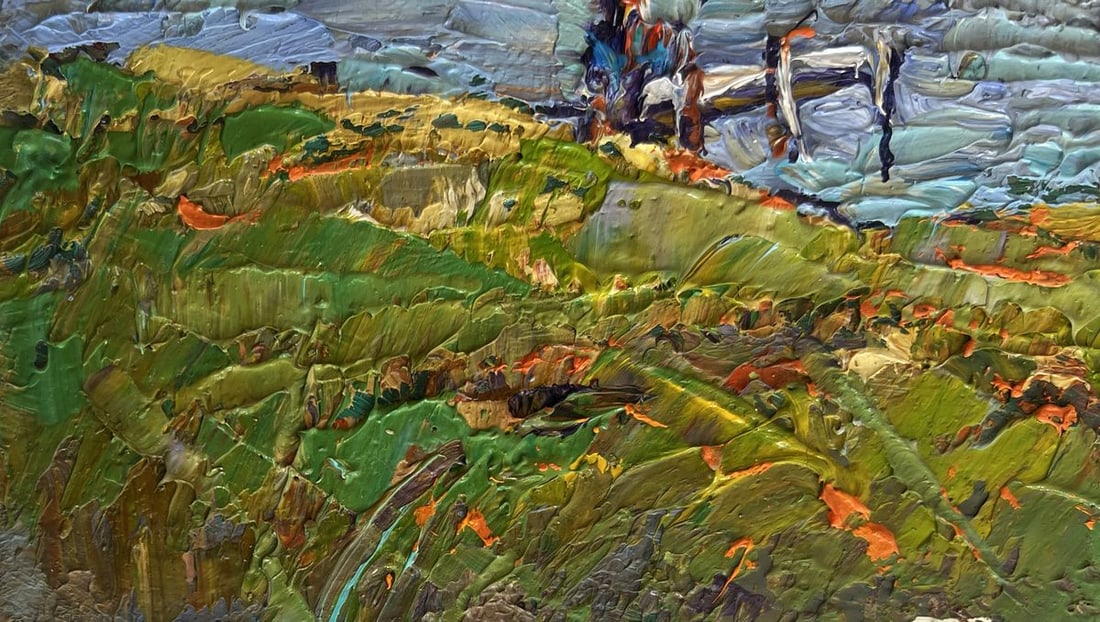 Oil painting Sailing on the river Alex Kalenyuk - 7