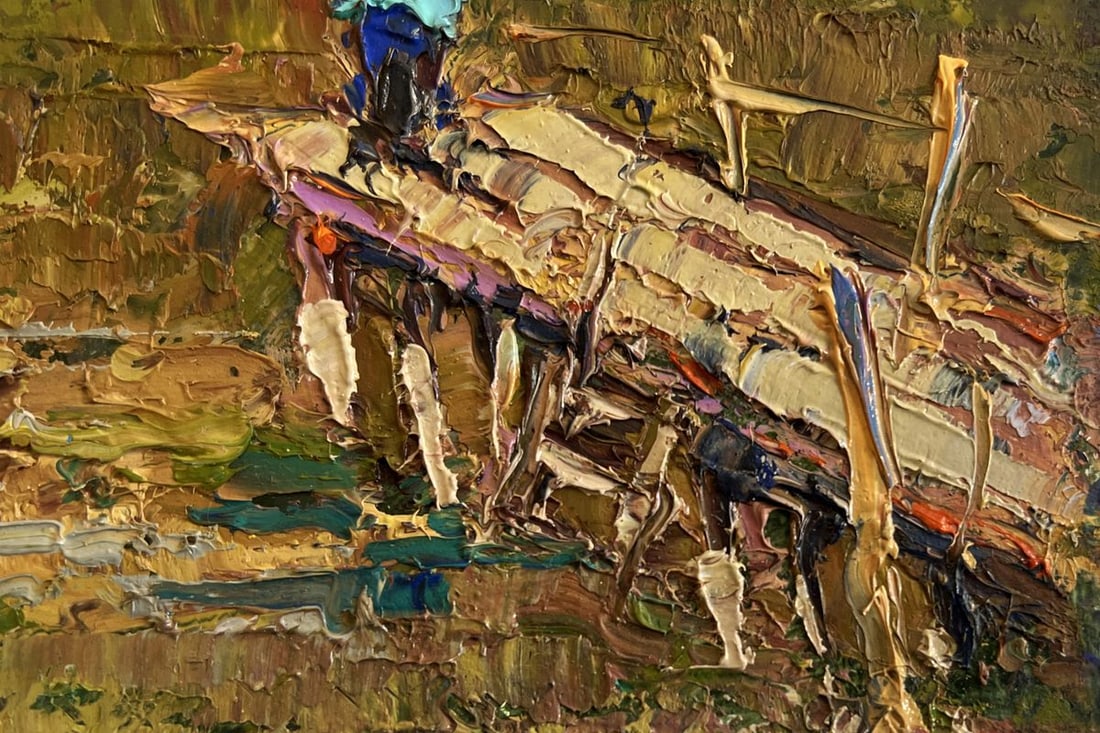 Oil painting The Lonely Fisherman Oksana Kalenyuk - 7