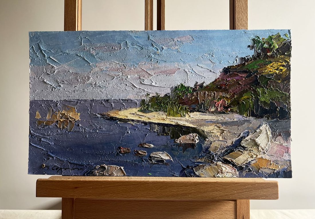 Oil painting Summer day by the shore Boris Serdyuk (1 of 10)