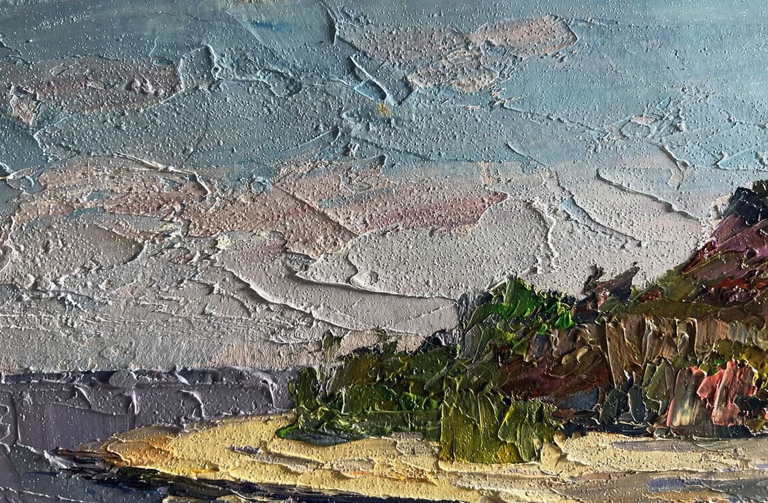 Oil painting Summer day by the shore Boris Serdyuk - 5