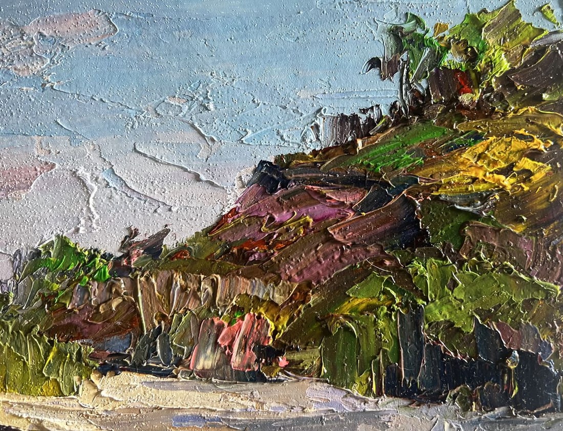 Oil painting Summer day by the shore Boris Serdyuk - 6