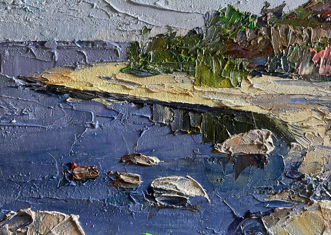 Oil painting Summer day by the shore Boris Serdyuk - 8