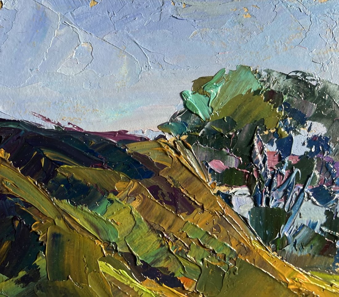 Oil painting The road to the river Boris Serdyuk - 4