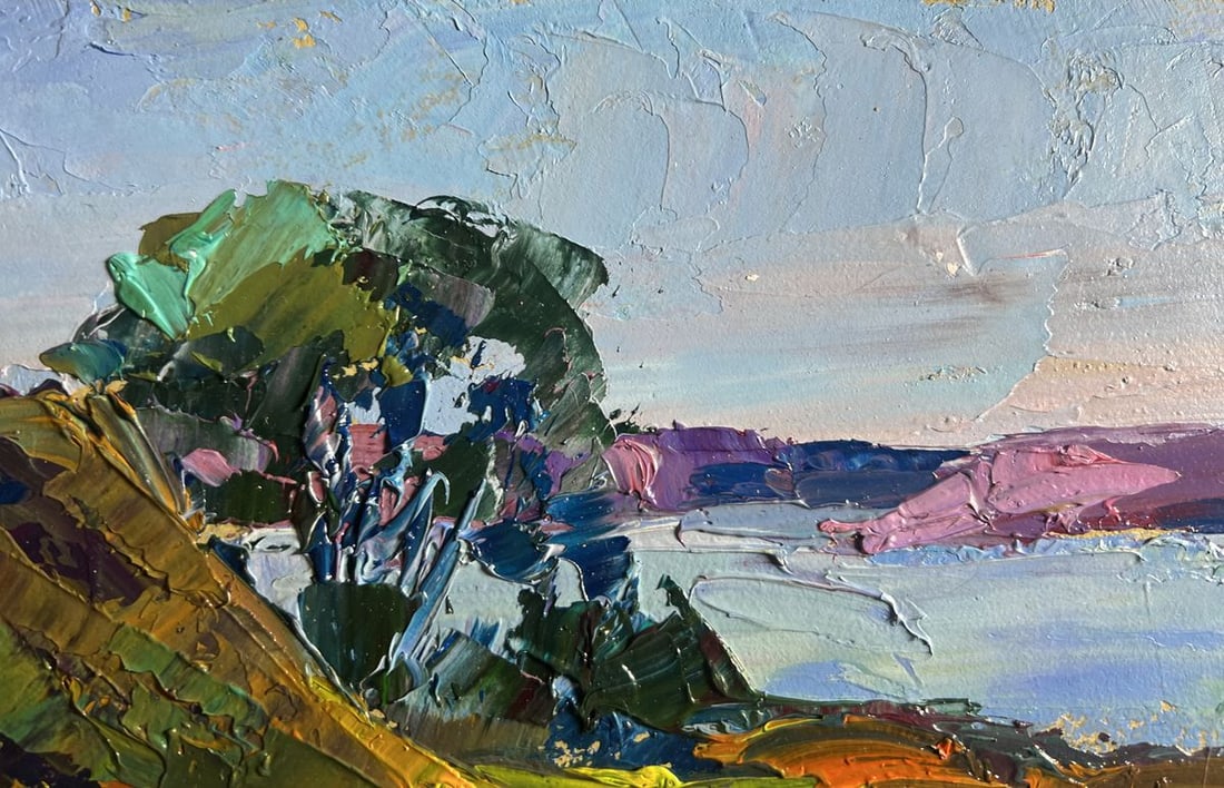 Oil painting The road to the river Boris Serdyuk - 5