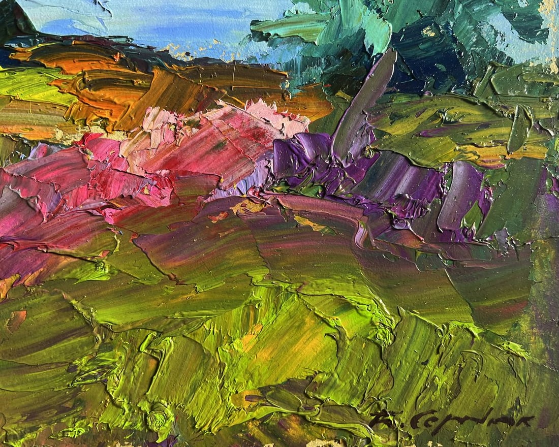 Oil painting The road to the river Boris Serdyuk - 9