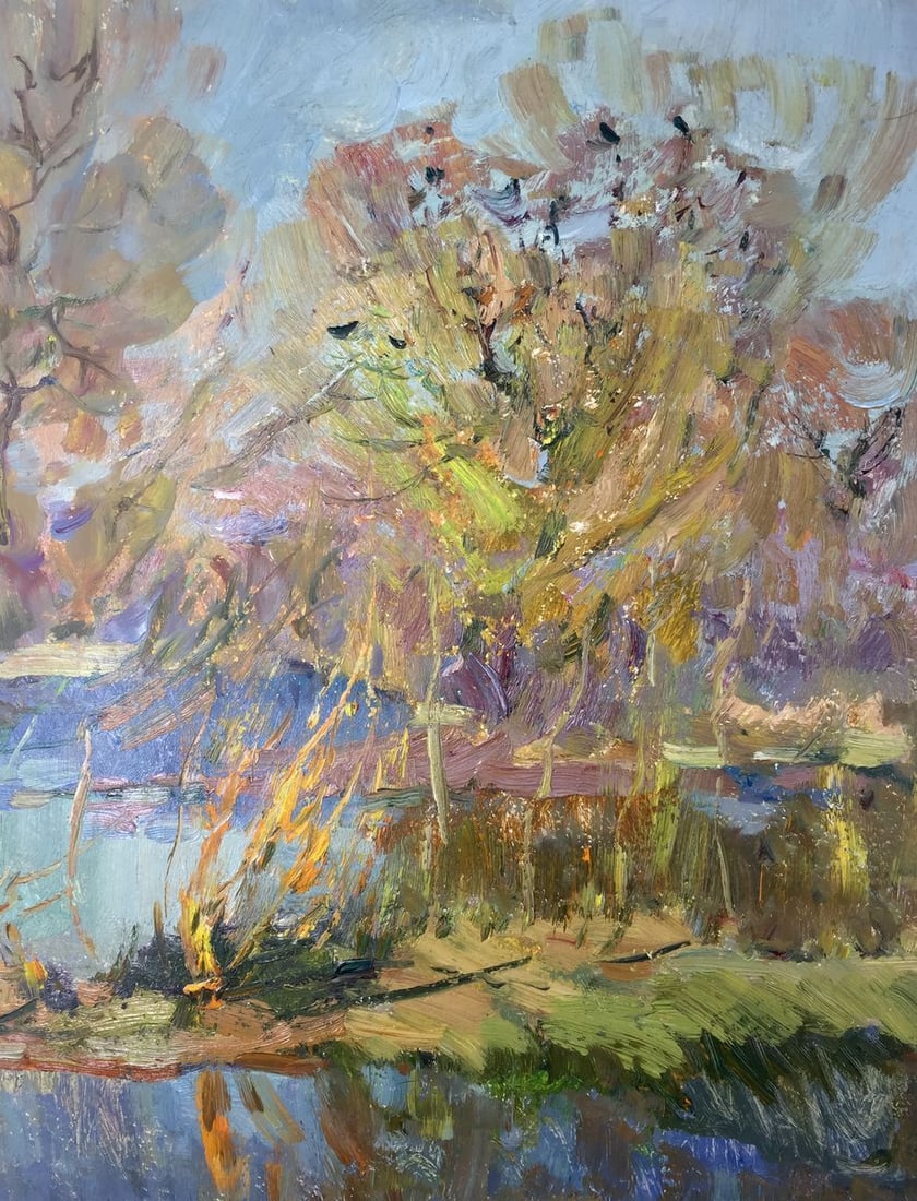 Oil paintnig The reeds Sevast'yanov Viktor Grigor'yevich (1 of 11)