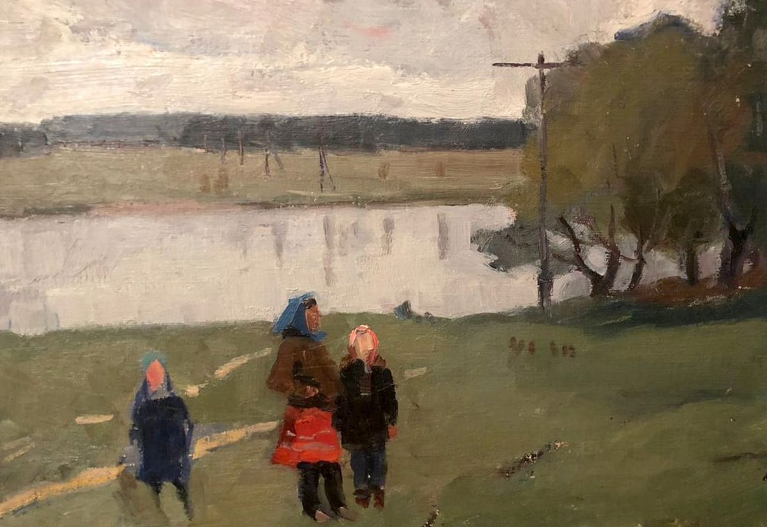 Oil painting It's a nasty day Khrustalenko Nikolai Alexandrovich (1 of 6)