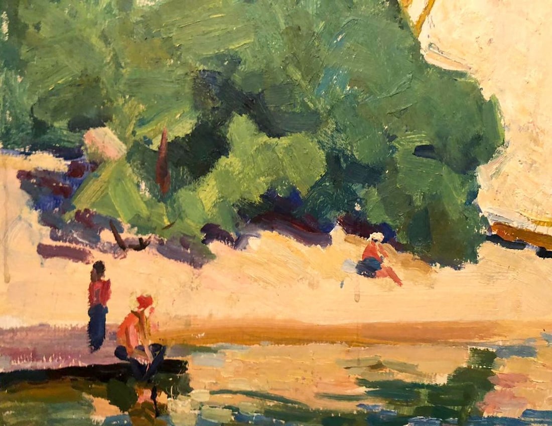 Oil painting Boats on the shore Glushchenko Nikolay Petrovich - 3