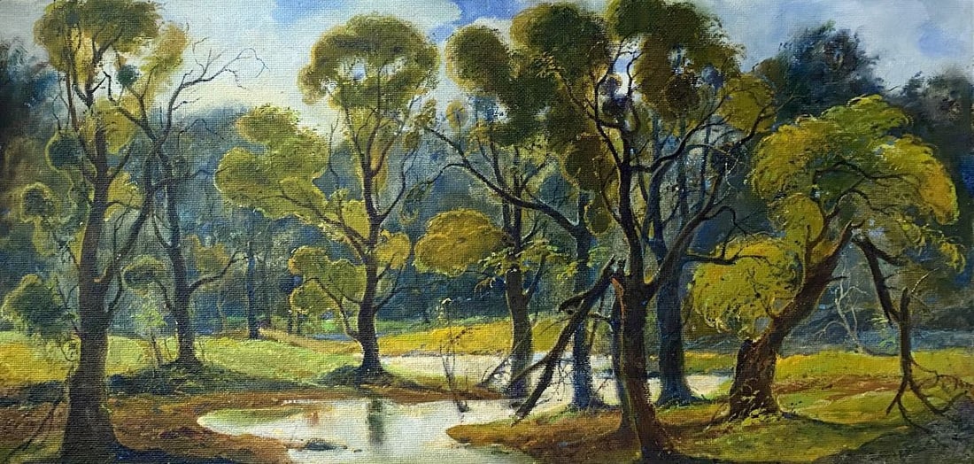 Oil painting Spill on sula Litvinov Oleg Arkad'yevich (1 of 10)