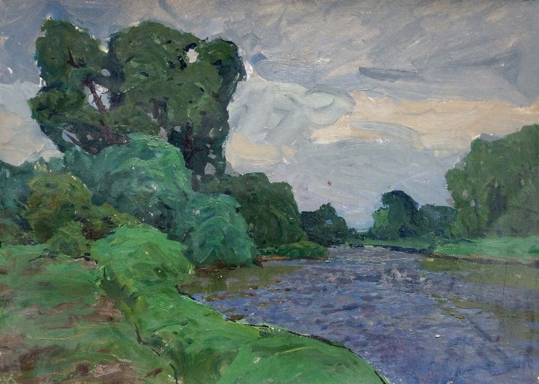 Oil painting Bad weather Fomin Anatoly Nikiforovich (1 of 8)