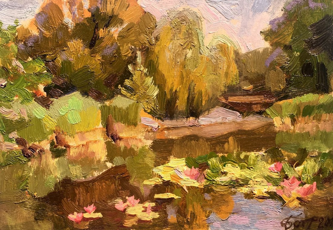 Oil painting Botanical Garden Batrakov Vladimir Grigorievich: Title: Oil painting Botanical Garden Batrakov Vladimir Grigorievich Description: NoAAA2554 *** ABOUT THIS PAINTING *** * TITLE: "Botanical Garden" * ARTISTS: Batrakov Vladimir Grigorievich * SIZE: 22x