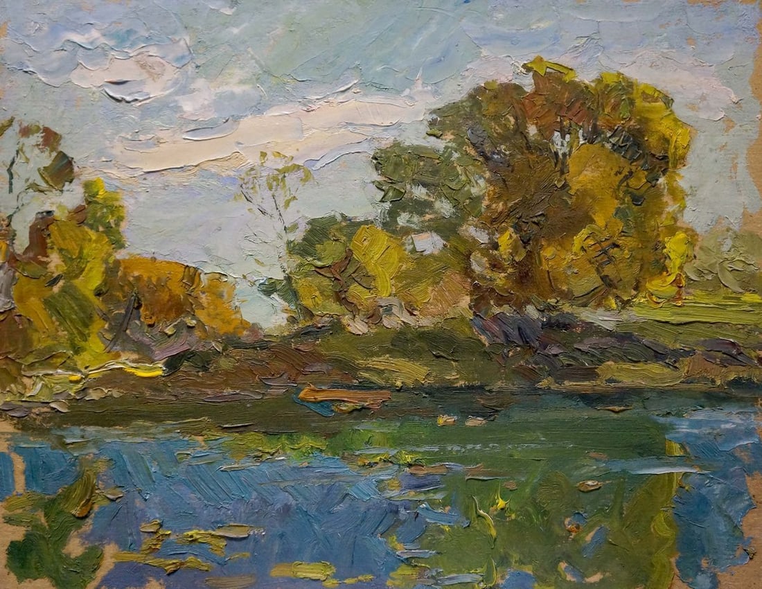 Oil painting The end of the summer Sevastyanov Viktor Grigorievich (1 of 8)