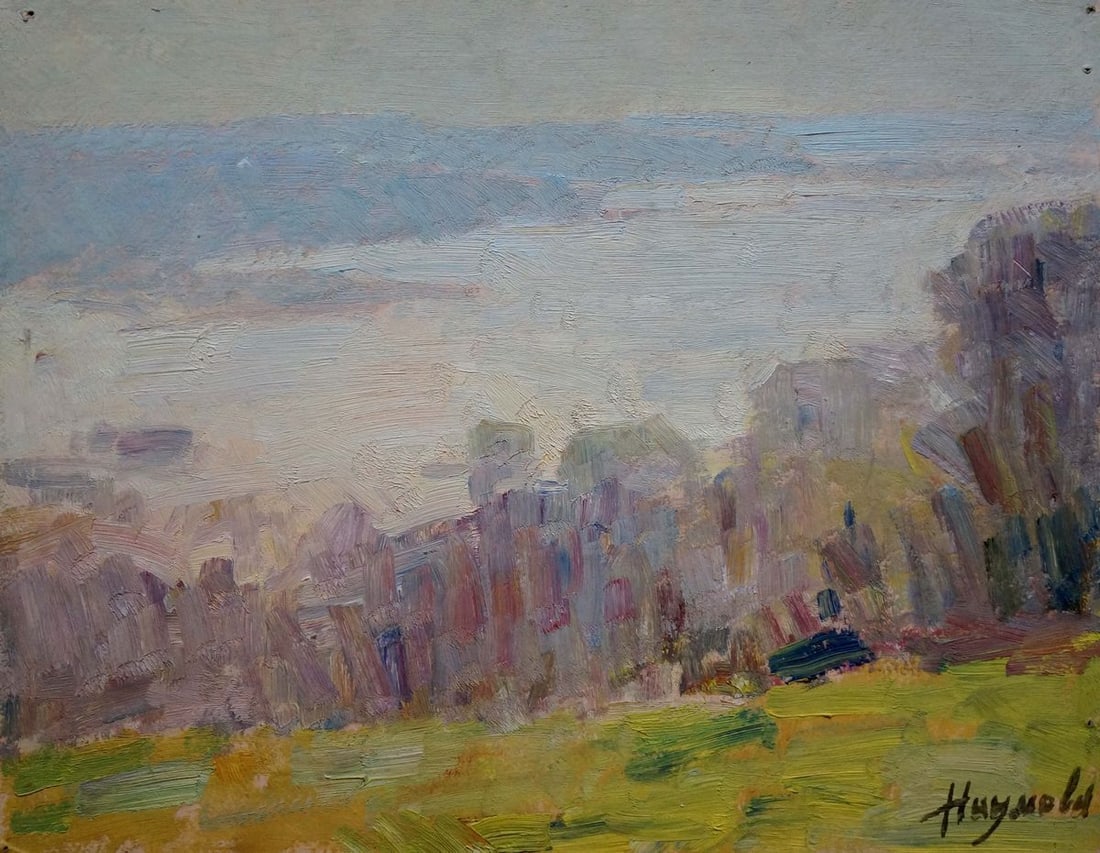 Oil painting Fog Naumova Tamara Sergeevna: Title: Oil painting Fog Naumova Tamara Sergeevna Description: NoVerns 824 *** ABOUT THIS PAINTING *** * TITLE: "Fog" * ARTISTS: Naumova Tamara Sergeevna * SIZE: 40x51 cm/'15.74x20.07 inches' * MEDIUM: