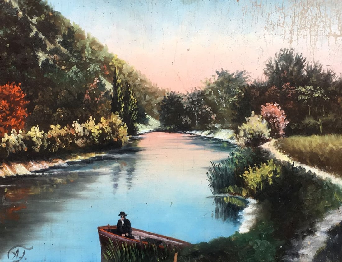 Oil painting Glade in the forest (1 of 10)