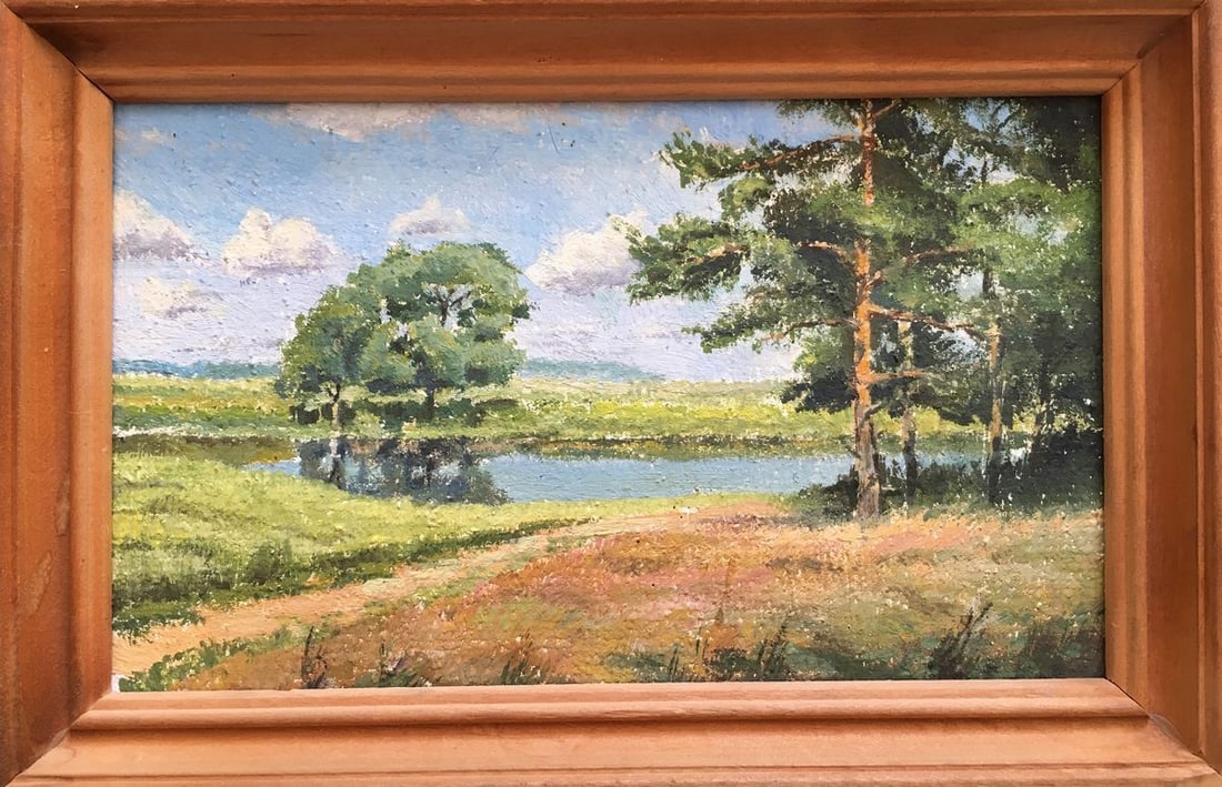 Oil painting Pleasant natural views Andrew Bagno (1 of 8)