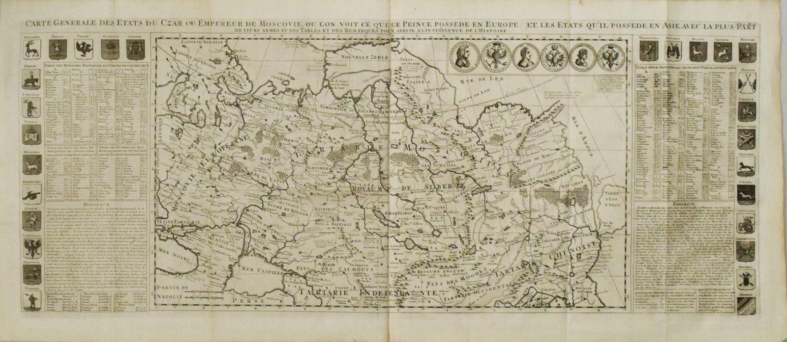 1719 Chatelain Map of Russian Empire -- Carte Generale des Etats du Czar Empereur de Moscovie (1 of 1)