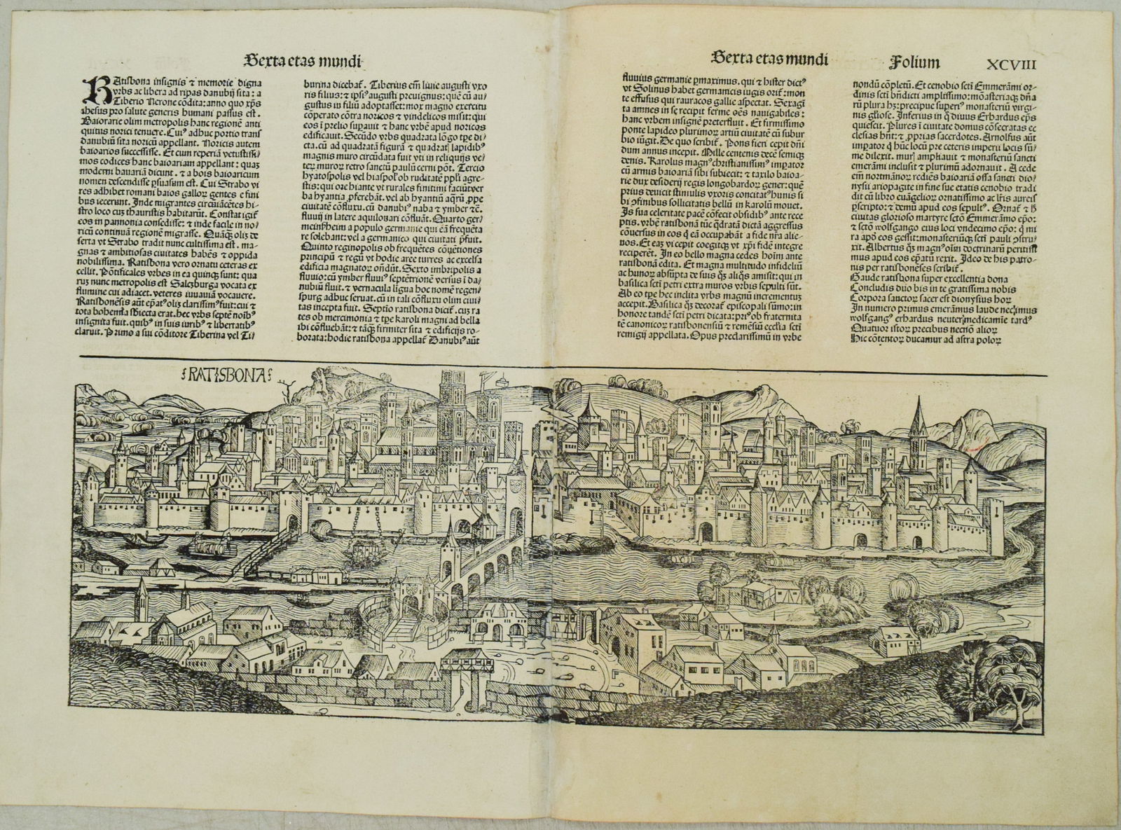 1493 Schedel View of Regensburg, Germany - Ratisbona (1 of 1)