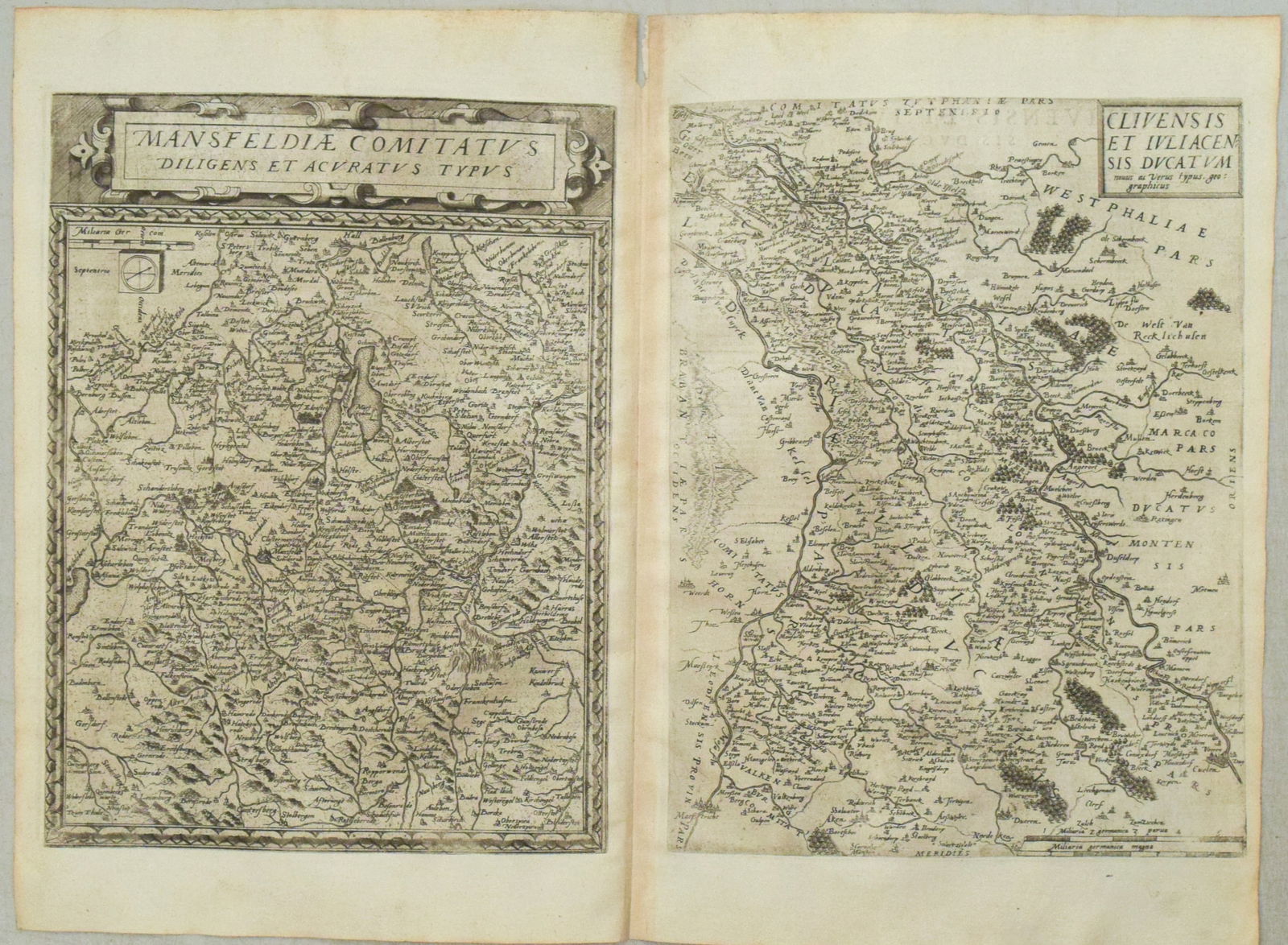 1593 de Jode Maps of Eastern Germany (Saxony Area) and Western Germany -- Mansfeldiae Comitatus ... (1 of 1)